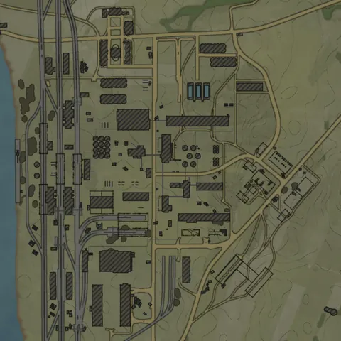 Carte tactique Usine abandonnée