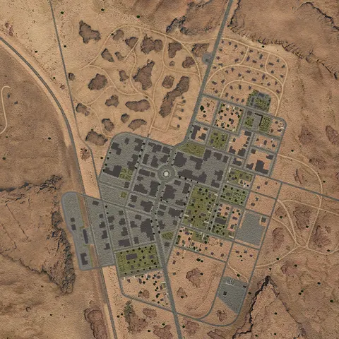Carte tactique Désert américain