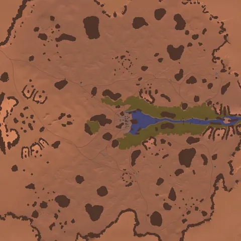 Carte tactique Désert rouge